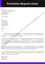 Promotion Request Letter