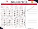 Summer 100 Days of Keto Tracker [Landscape]