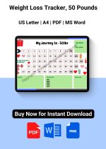 Weight Loss Tracker, 50 Pounds