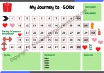 Weight Loss Tracker, 50 Pounds