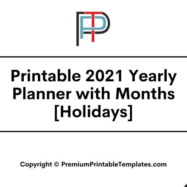 2021 Yearly Planner