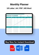 Monthly Planner Template
