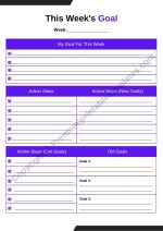 Weekly Goal Planner