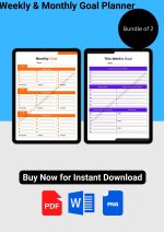 Weekly & Monthly Planner