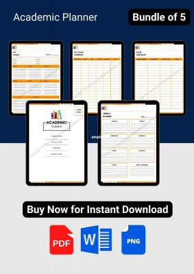 Academic Planner Template In PDF And Word [5 Pages]