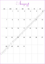 August 2022 Calendar