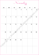 November 2022 Calendar