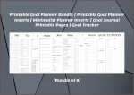 Printable Goal Planner Bundle