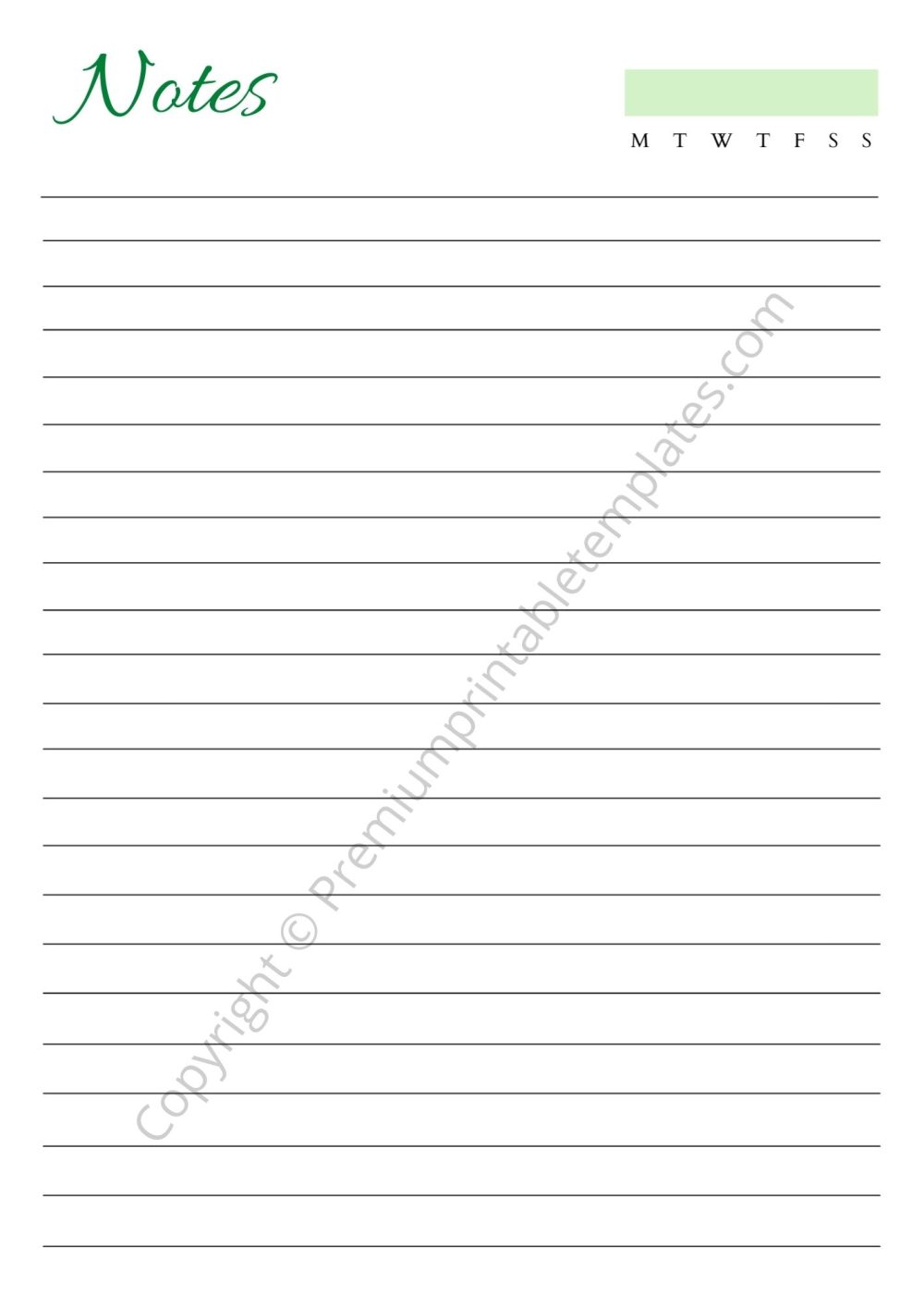 Printable Notes