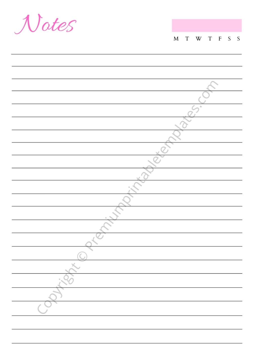 Printable Notes Download