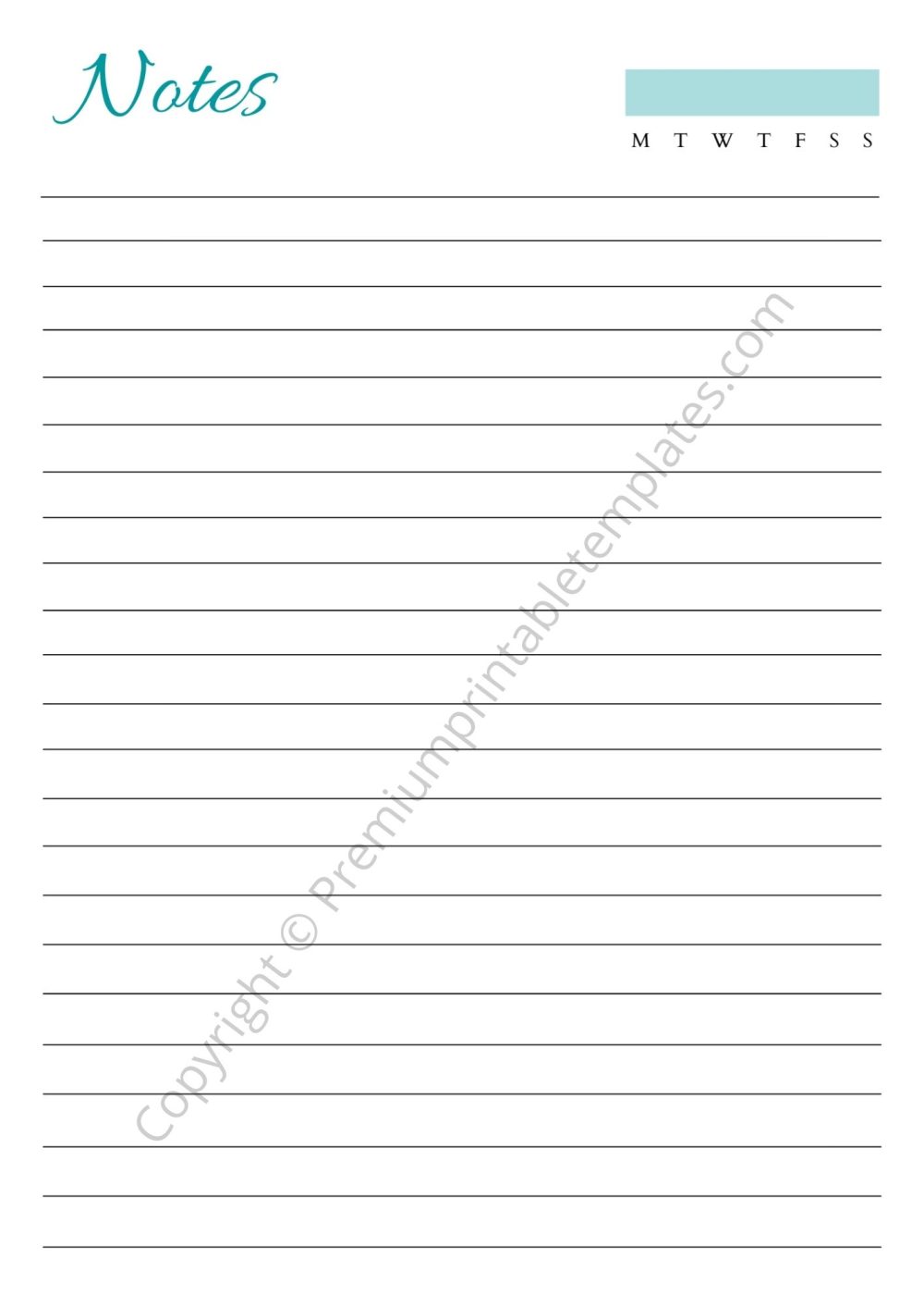 Printable Notes PDF