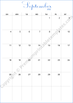 September 2022 Calendar