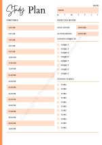 Study Planner Template