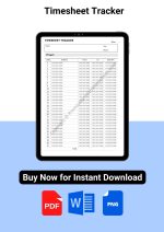 Timesheet Tracker Printable