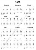 Yearly Calendar