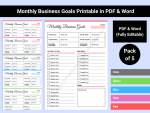 Monthly Business Goals Download