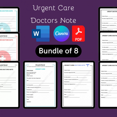 Real Doctors Note For Work | Doctors Note [Pack of 5]