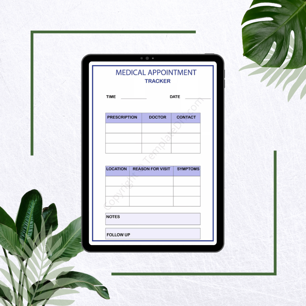 Medical Appointment Tracker Pdf