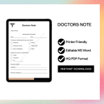 Printable Doctors Note for Work