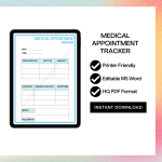 Printable Medical Appointment Tracker