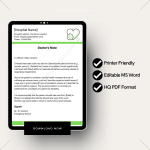 Emergency Room Real Doctors Note for Work PDF