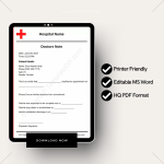 Real Doctors Note for Work Template