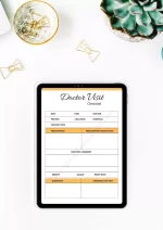 Doctor Visit Checklist Template