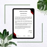 Doctor Note for Work Absence Template Pdf