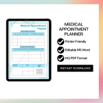 Medical Appointment Planner Template