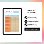 Medical Planner Word