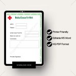 Medical Excuse for Work Template Pdf