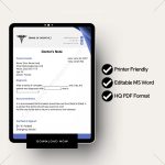 Doctor Note for School Absence Template Pdf