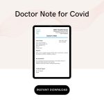 Doctor Note for Covid Template