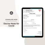 Doctor Note for Covid Template Pdf