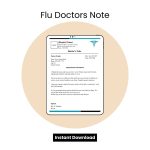 Flu Doctors Note
