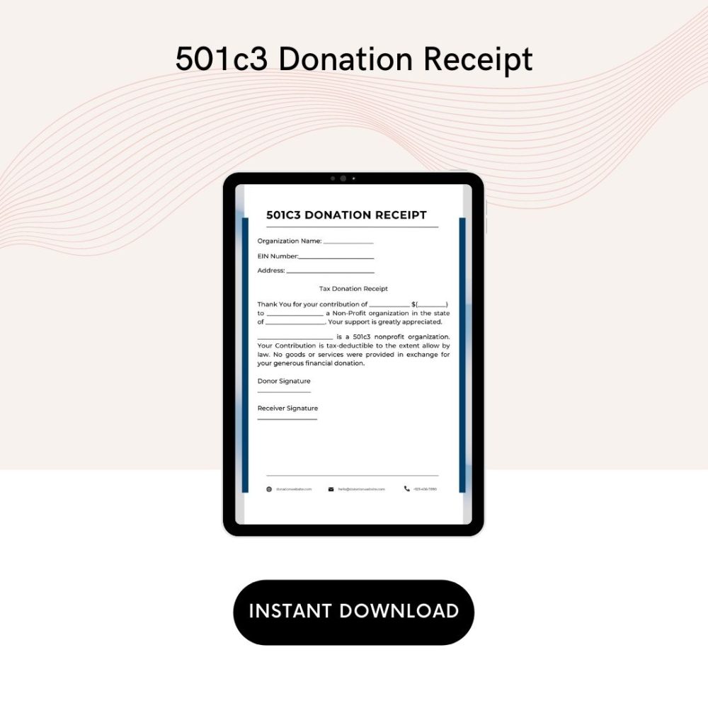 501c3 Donation Receipt