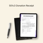 501c3 Donation Receipt PDF