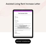 Assisted Living Rent Increase Letter