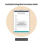 Assisted Living Rent Increase Letter Word