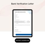 Bank Verification Letter