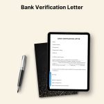 Bank Verification Letter PDF