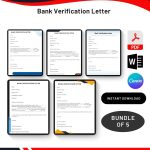 Bank Verification Letter in PDF & Word