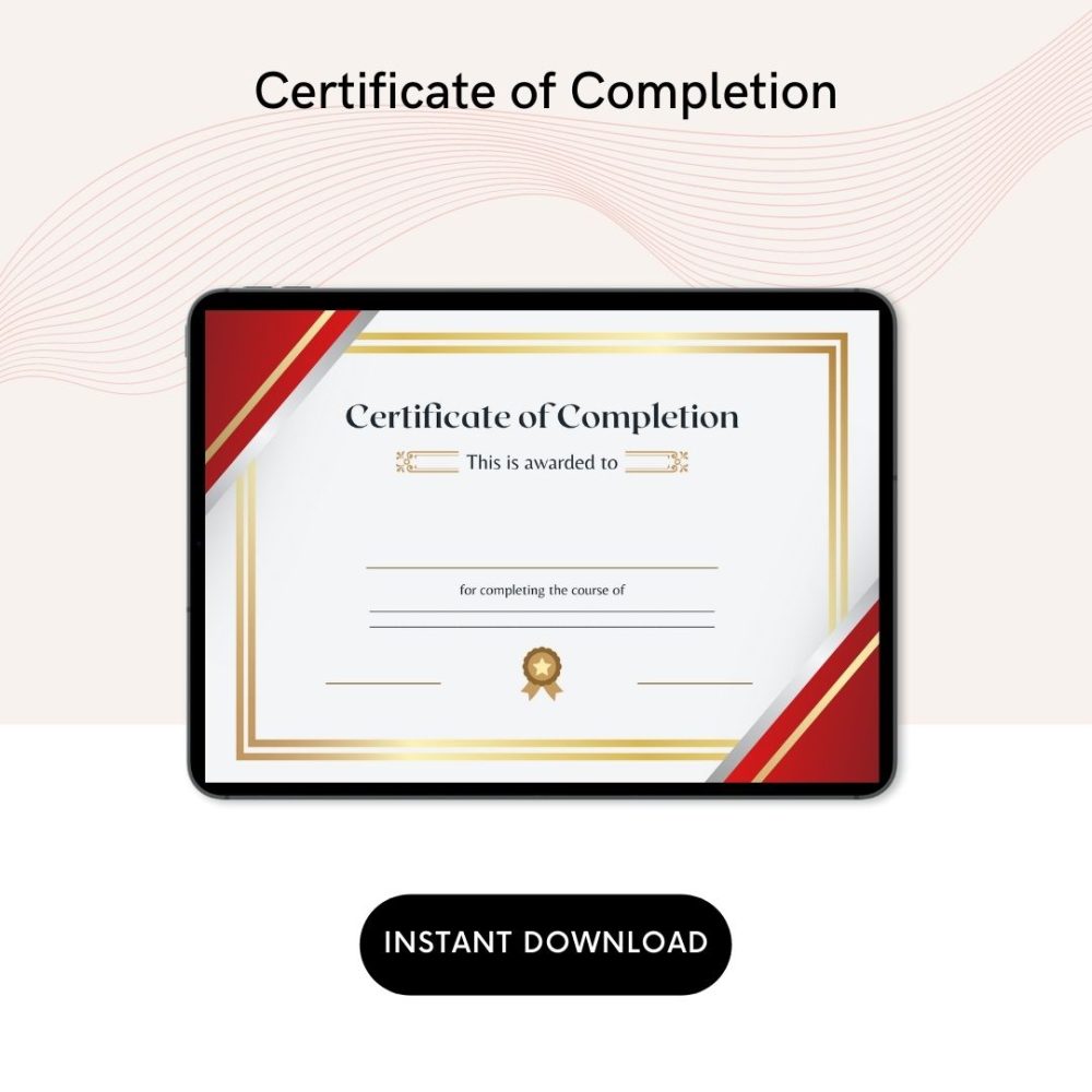 Certificate of Completion