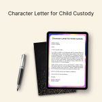 Character Letter for Child Custody PDF