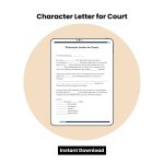 Character Letter for Court Word