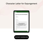 Character Letter for Expungement