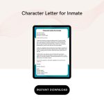 Character Letter for Inmate