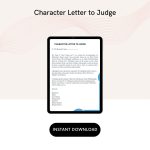 Character Letter to Judge