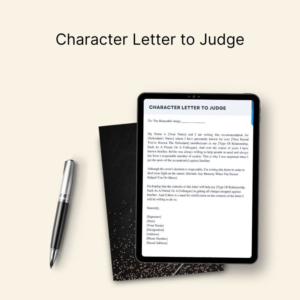 Character Letter to Judge PDF