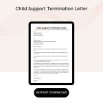Child Support Termination Letter